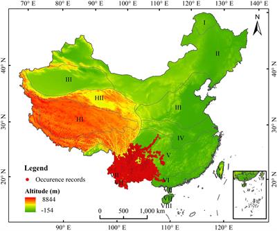 Predicting the potential geographical distribution of Ageratina adenophora in China using equilibrium occurrence data and ensemble model
